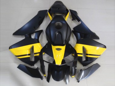 2005-2006 Matte Black & Gloss Yellow CBR600RR Motorcycle Fairings
