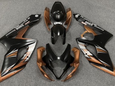 2005-2006 Matte Black and Bronze GSXR 1000 Motorcycle Fairings