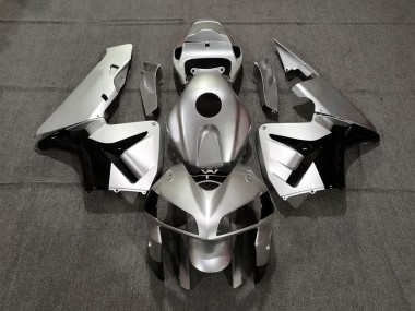 2005-2006 Matte Silver and Black CBR600RR Motorcycle Fairings