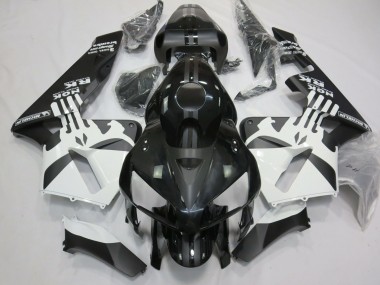 2005-2006 Matte Black & White Punisher Logo CBR600RR Motorcycle Fairings