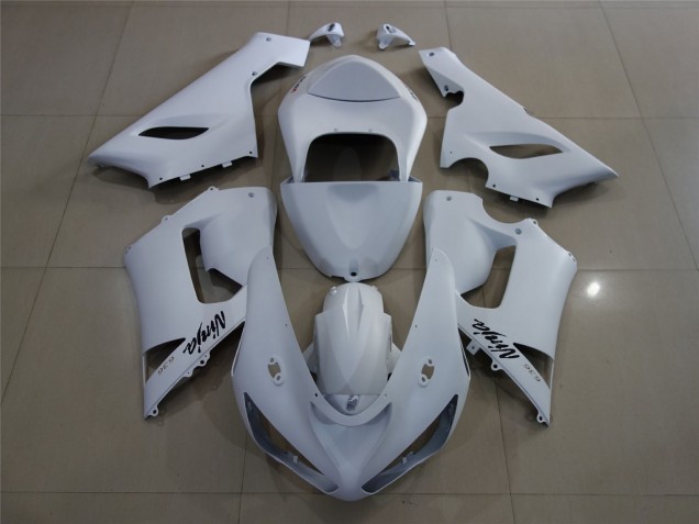 2005-2006 Matte White ZX6R Motorcycle Fairings