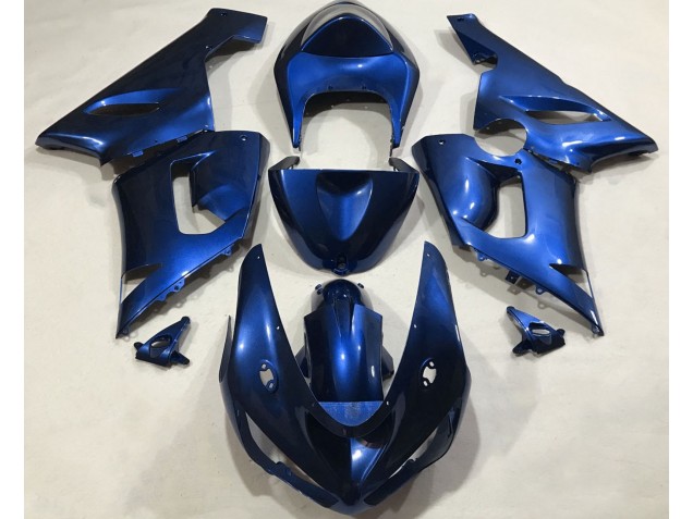 2005-2006 Metallic Blue ZX6R Motorcycle Fairings