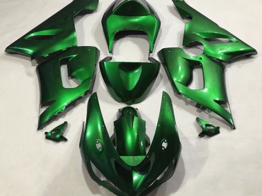 2005-2006 Metallic Green ZX6R Motorcycle Fairings