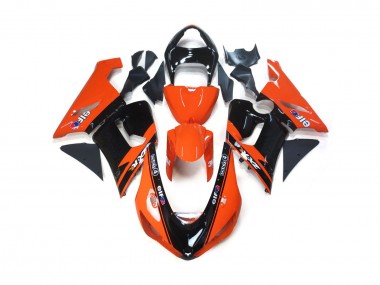 2005-2006 Orange and Black Elf ZX6R Motorcycle Fairings
