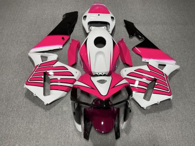 2005-2006 Pink and White Wings CBR600RR Motorcycle Fairings
