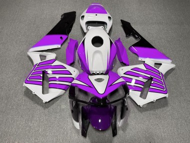 2005-2006 Purple and White Wings CBR600RR Motorcycle Fairings