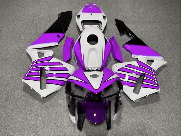 2005-2006 Purple and White Wings CBR600RR Motorcycle Fairings