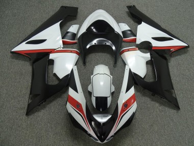 2005-2006 Red White and Black ZX6R Motorcycle Fairings