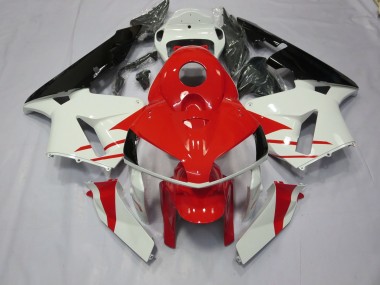 2005-2006 Red and White Style CBR600RR Motorcycle Fairings