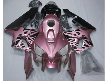 2005-2006 Rose Pink Flame CBR600RR Motorcycle Fairings