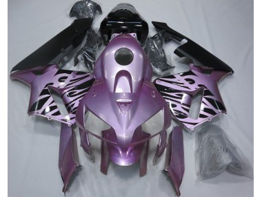 2005-2006 Rose Purple Flame CBR600RR Motorcycle Fairings