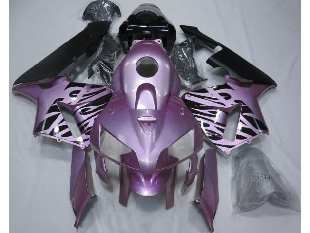 2005-2006 Rose Purple Flame CBR600RR Motorcycle Fairings