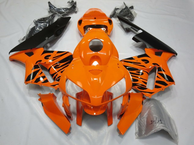 2005-2006 Tribal Orange CBR600RR Motorcycle Fairings