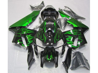 2005-2006 Vibrant Green Flame CBR600RR Motorcycle Fairings