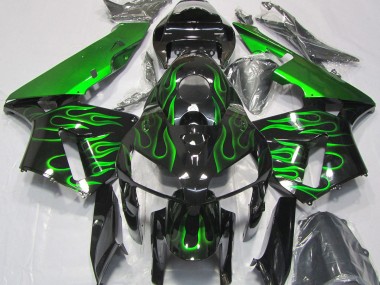 2005-2006 Vibrant Green Flame CBR600RR Motorcycle Fairings