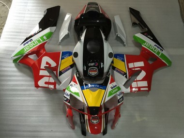 2005-2006 White Red Givi CBR600RR Motorcycle Fairings