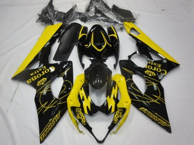 2005-2006 Yellow Corona GSXR 1000 Motorcycle Fairings