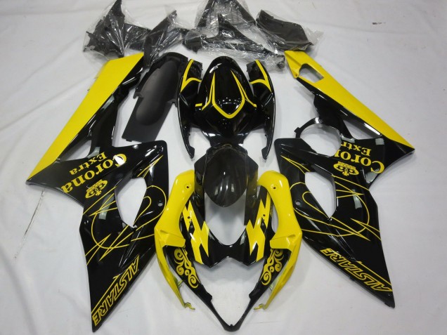 2005-2006 Yellow Corona GSXR 1000 Motorcycle Fairings