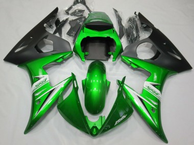 2005 Gloss Green & White R6 Motorcycle Fairings