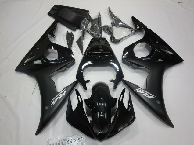 2005 Matte Black White Decal R6 Motorcycle Fairings