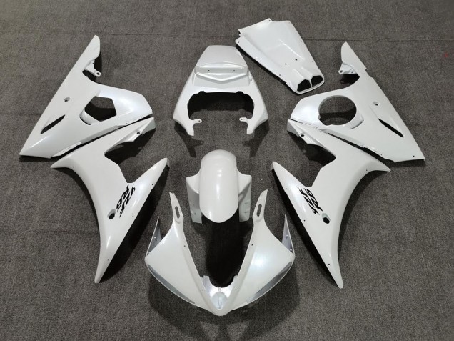 2005 Pearl White R6 Motorcycle Fairings
