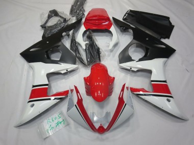 2005 White Red and Black R6 Motorcycle Fairings
