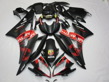 2006-2007 Abarth Matte Black R6 Motorcycle Fairings