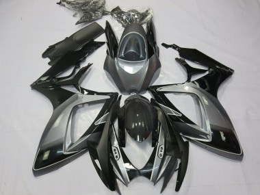 2006-2007 Black Grey Special GSXR 600-750 Motorcycle Fairings