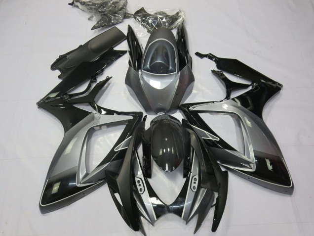 2006-2007 Black Grey Special GSXR 600-750 Motorcycle Fairings