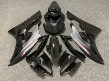 2006-2007 Black Matte Red Pin R6 Motorcycle Fairings