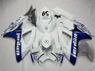 2006-2007 Blue Jordan GSXR 600-750 Motorcycle Fairings