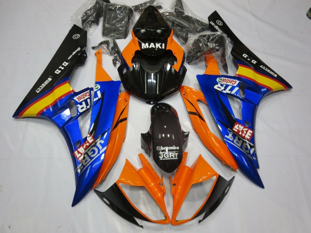 2006-2007 Blue Orange R6 Motorcycle Fairings