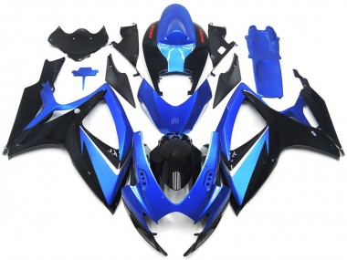 2006-2007 Blue and Black Special GSXR 600-750 Motorcycle Fairings