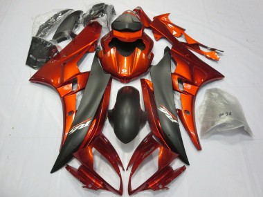 2006-2007 Burnt Orange R6 Motorcycle Fairings
