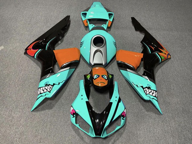 2006-2007 Cyan Shark CBR1000RR Motorcycle Fairings