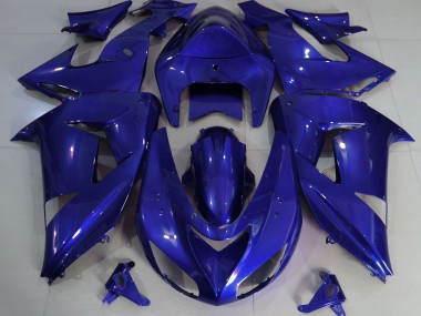 2006-2007 Deep Blue Plain ZX10R Motorcycle Fairings