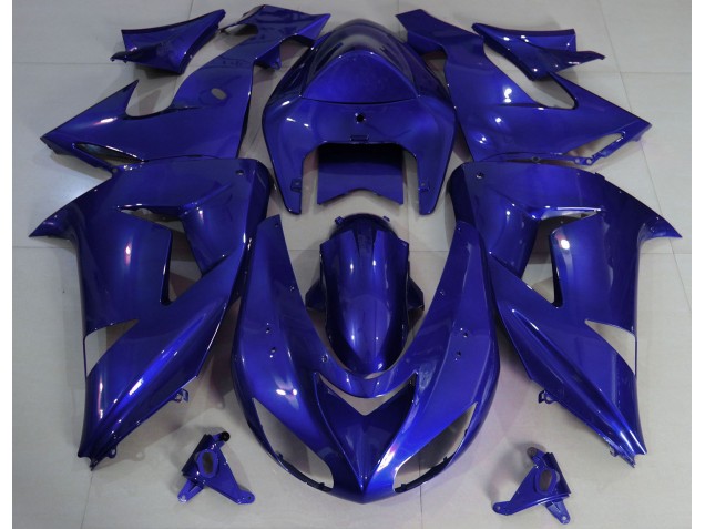 2006-2007 Deep Blue Plain ZX10R Motorcycle Fairings