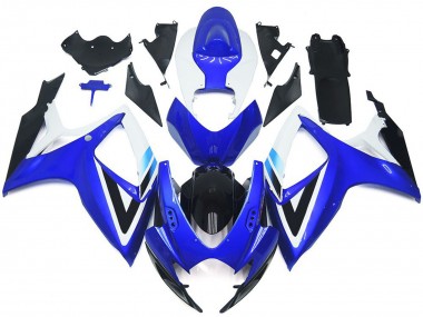 2006-2007 Deep Blue and Light Blue OEM Style GSXR 600-750 Motorcycle Fairings