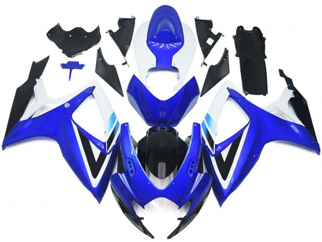 2006-2007 Deep Blue and Light Blue OEM Style GSXR 600-750 Motorcycle Fairings