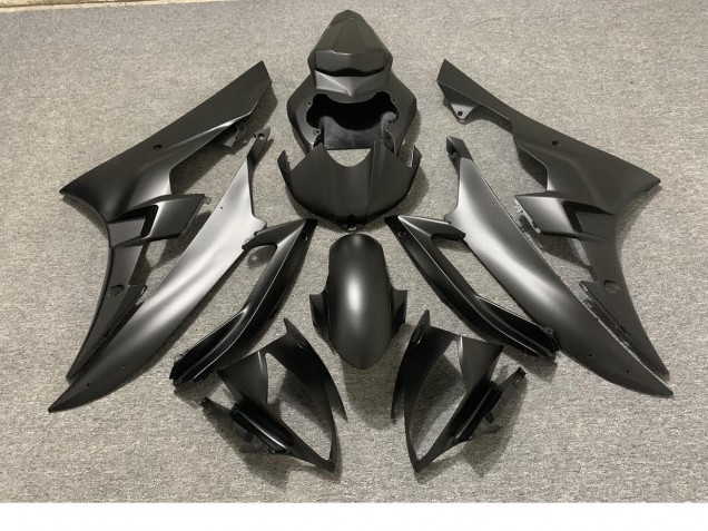 2006-2007 Full Matte Black R6 Motorcycle Fairings
