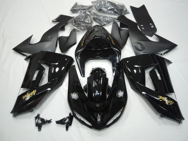 2006-2007 Gloss Black ZX10R Motorcycle Fairings