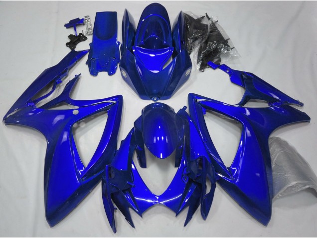 2006-2007 Gloss Blue Plain GSXR 600-750 Motorcycle Fairings