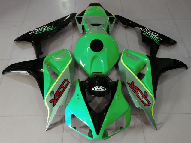 2006-2007 Gloss Green and Black CBR Style CBR1000RR Motorcycle Fairings
