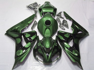 2006-2007 Gloss Green and Black CBR1000RR Motorcycle Fairings