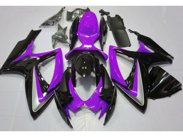 2006-2007 Gloss Purple Debadged GSXR 600-750 Motorcycle Fairings