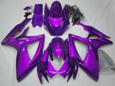 2006-2007 Gloss Purple Plain GSXR 600-750 Motorcycle Fairings