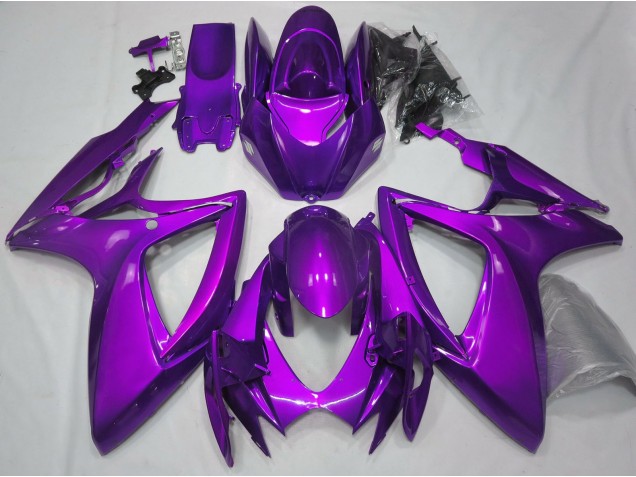 2006-2007 Gloss Purple Plain GSXR 600-750 Motorcycle Fairings