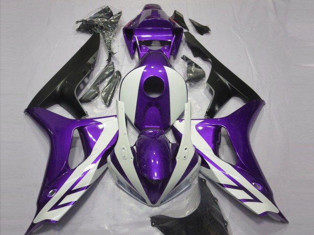 2006-2007 Gloss White and Purple CBR1000RR Motorcycle Fairings