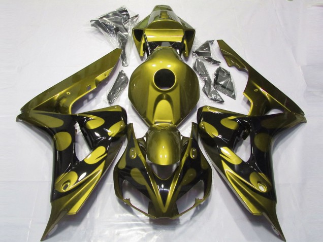 2006-2007 Gloss Yellow and Black CBR1000RR Motorcycle Fairings