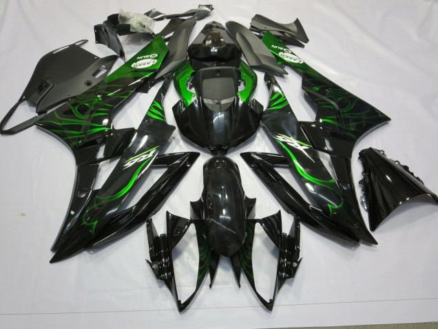 2006-2007 Green Flame R6 Motorcycle Fairings
